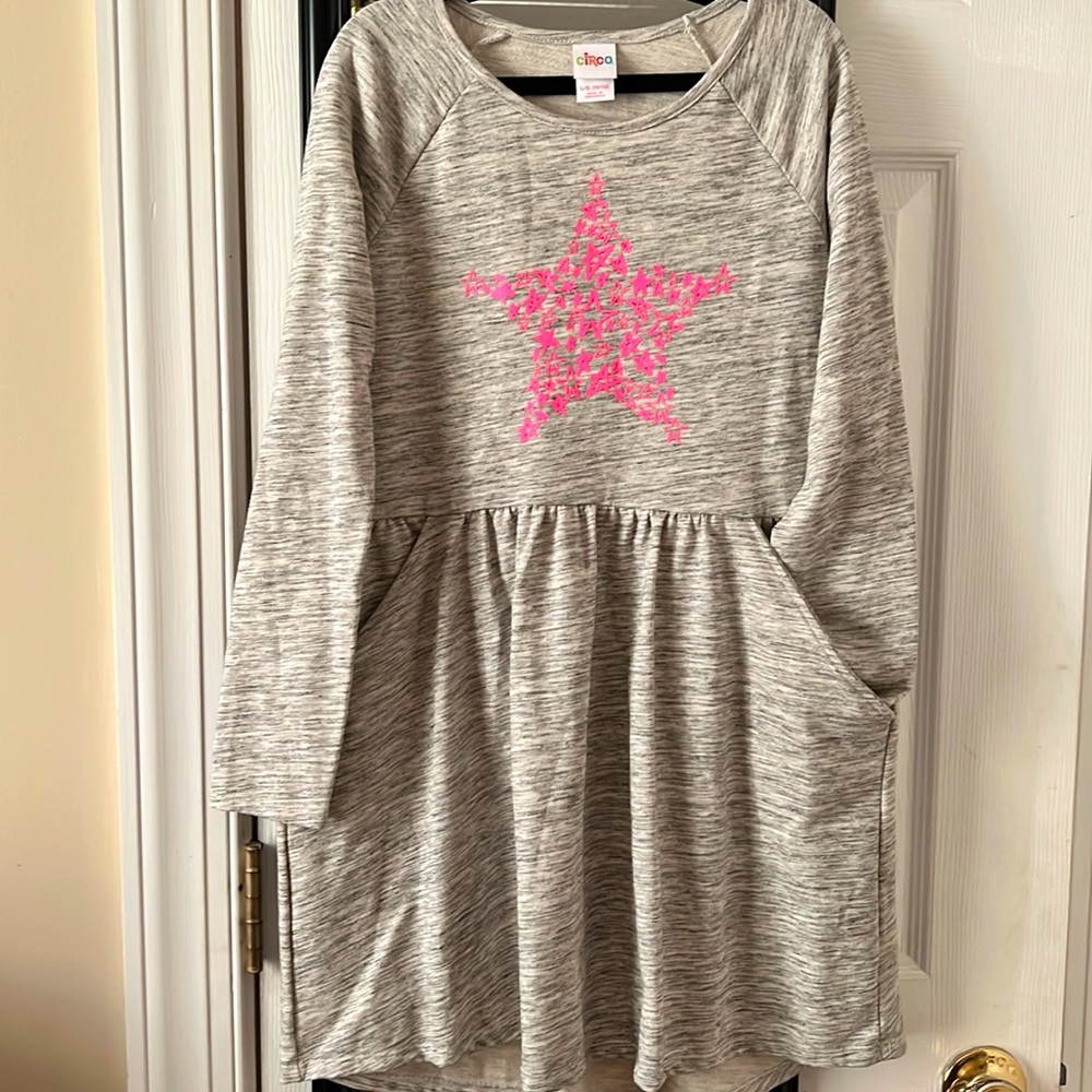 Girls long sleeve grey Circo dress